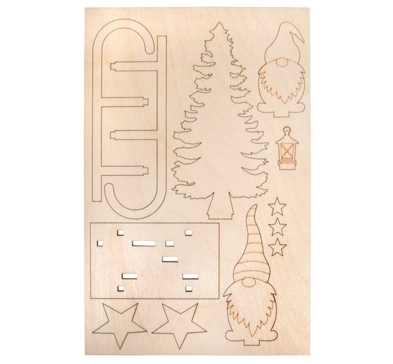 Houten bouwpakket "Klabauter slee"