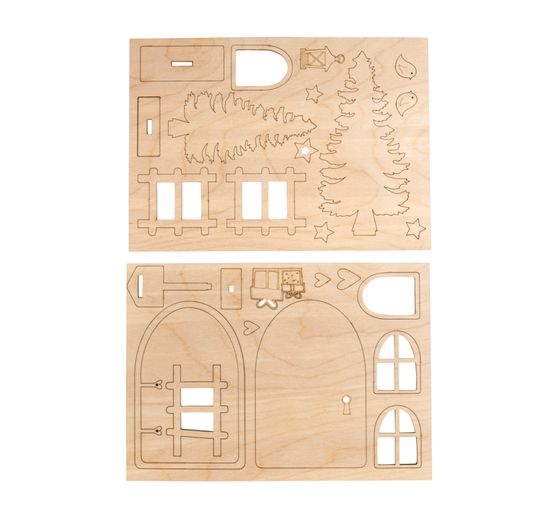 Wooden craft set "Secret Santa door Nisse"