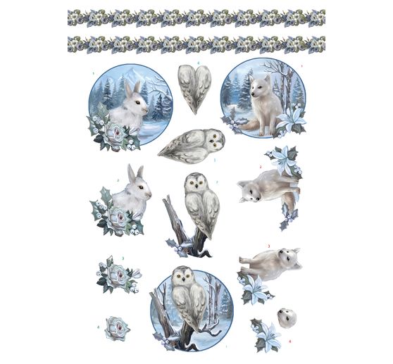  Livret de motifs 3D pré-estampés « Winter Charme » 