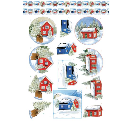 Livret de motifs 3D pré-estampés « Winter Charme » 