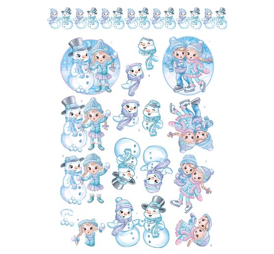  Livret de motifs 3D pré-estampés « Winter Charme » 