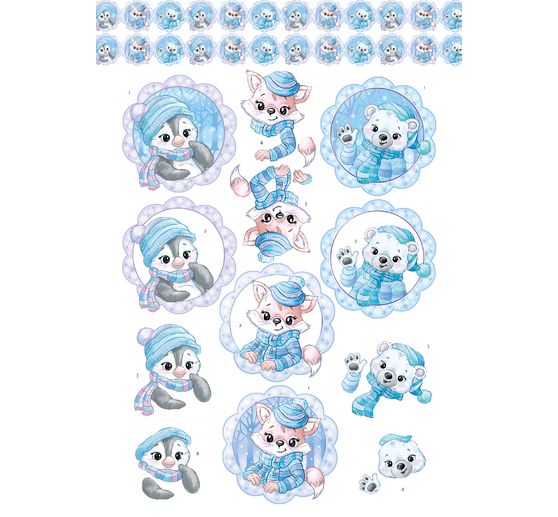  Livret de motifs 3D pré-estampés « Winter Charme » 