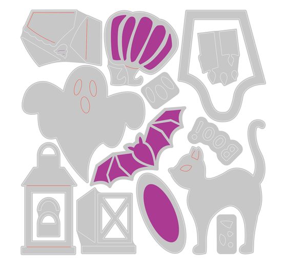 Sizzix Thinlits punching template "Halloween Motifs"
