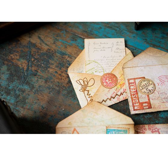 Gabarit d’estampe Sizzix Thinlits « Postale by Tim Holtz » 