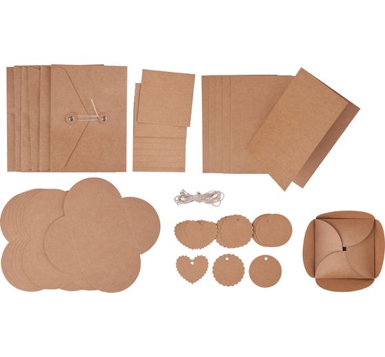 Set papier kraft VBS « Offrir »