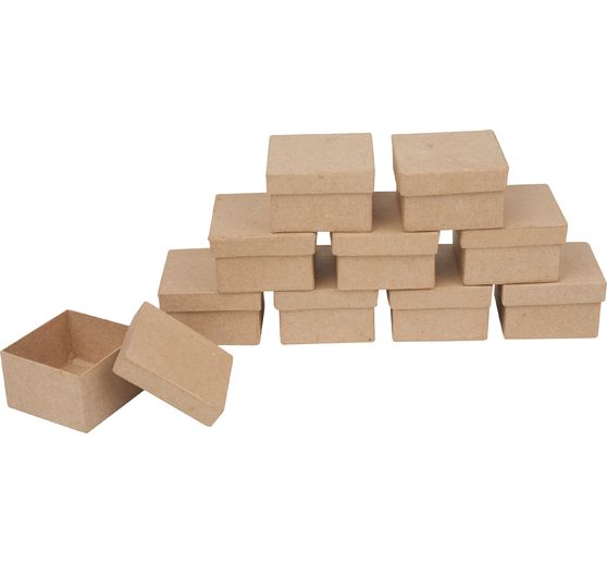 VBS Cardboard boxes "Square", 10 pieces