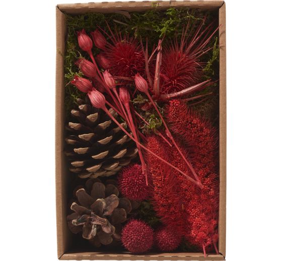 Droogenbloemen potpourri set "Red"