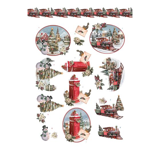 3D stansveldboek "Christmas Village" 
