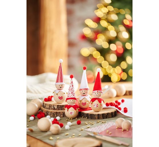 Kit créatif VBS « Lutins en perles en bois »