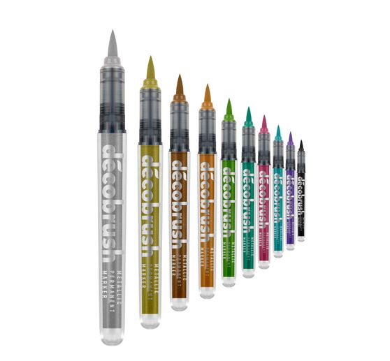 Karin Decobrush Metallic, 10 kleuren set