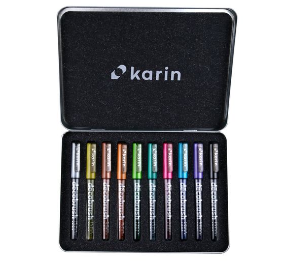 Karin Decobrush Metallic, 10 kleuren set