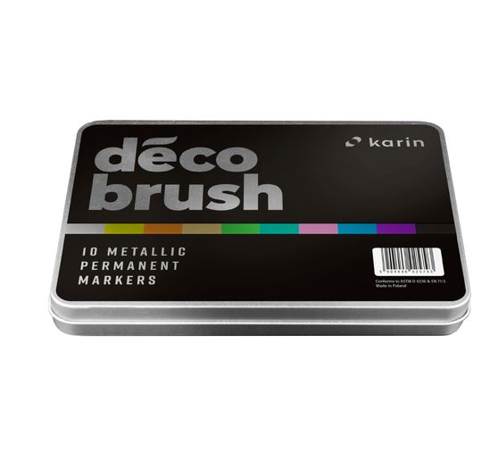 Karin Decobrush Metallic, 10 kleuren set