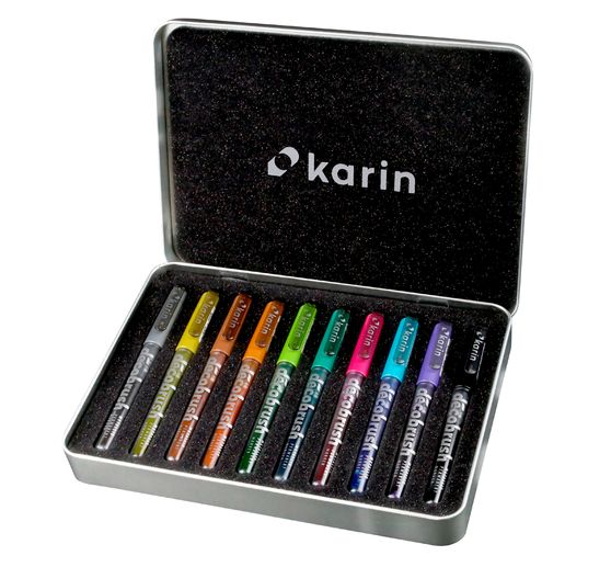 Karin Decobrush Metallic, 10 kleuren set