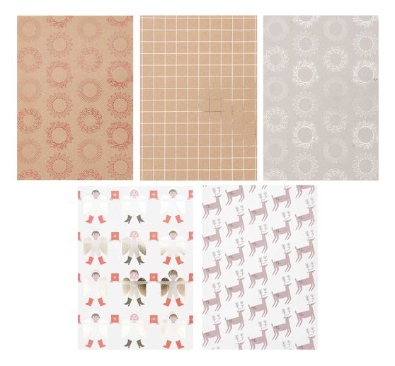 Bloc de papier à motifs « I love Christmas » 