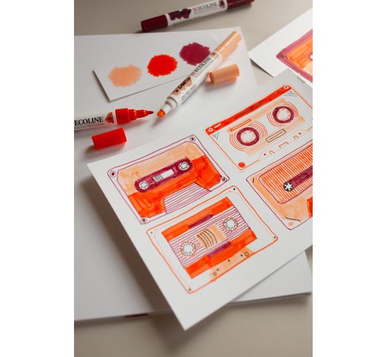 Feutres Duotip Talens Ecoline « Set couleurs secondaires » 