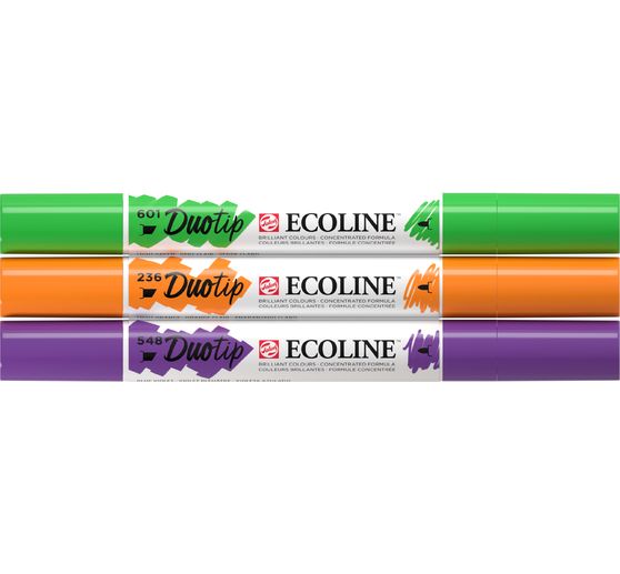 Feutres Duotip Talens Ecoline « Set couleurs secondaires » 