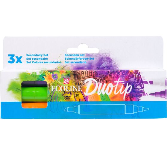 Feutres Duotip Talens Ecoline « Set couleurs secondaires » 