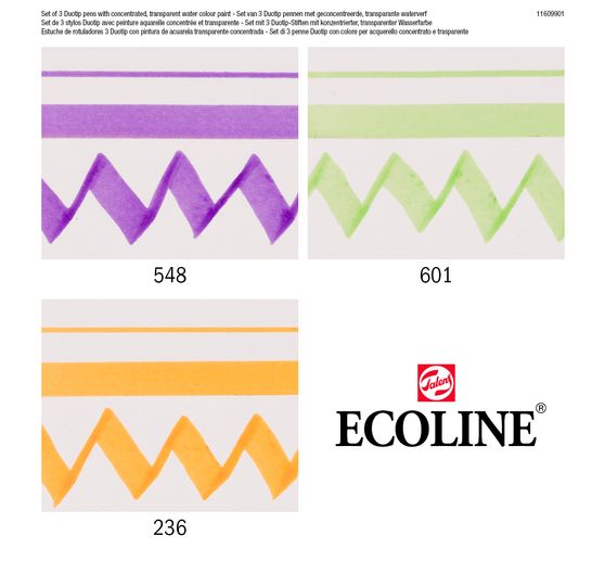 Feutres Duotip Talens Ecoline « Set couleurs secondaires » 