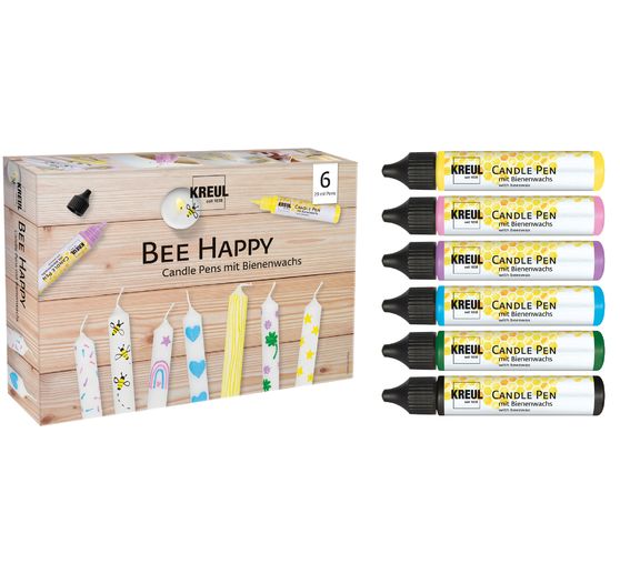 KREUL Candle Pen "Bee Happy", set van 6