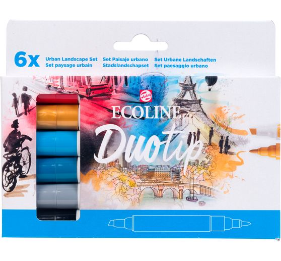 Feutres Duotip Talens Ecoline « Set Urban Landscape » 