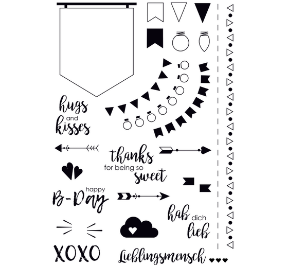 VBS Silicone stempel "Hugs and kisses"