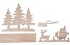 VBS Wooden building kit "Sleigh with snowman"