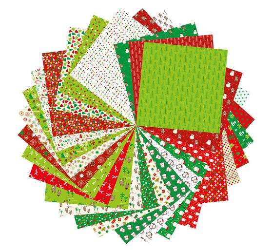 Vouwpapier assortiment "Kerstmis"