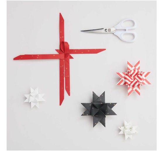 Bandes de papier « Stripes », rouge/blanc
