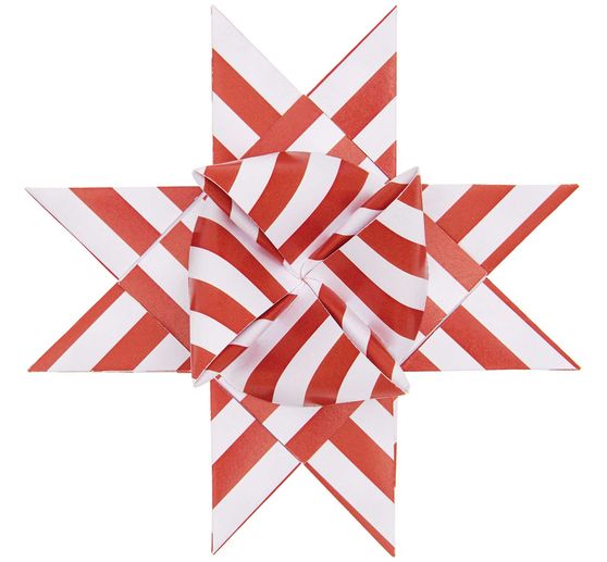 Bandes de papier « Stripes », rouge/blanc