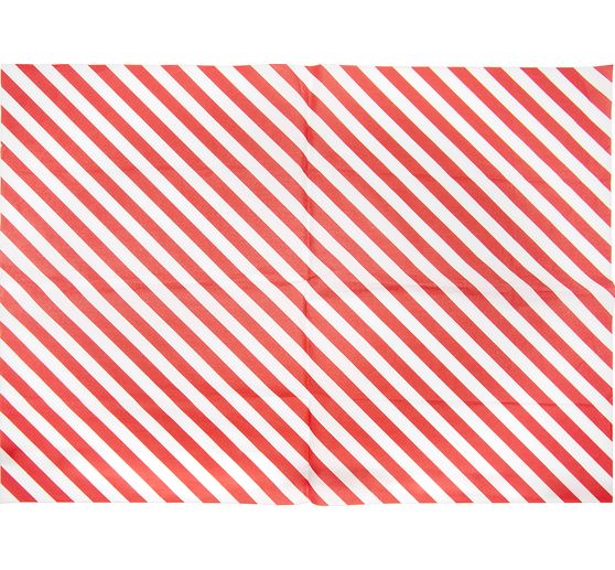 Silk paper "Stripes Red/White" 