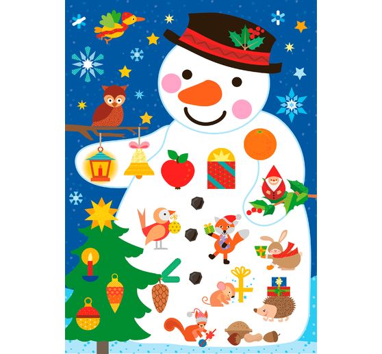 Boek "Das Adventskalender-Verbastelbuch für die Allerkleinsten. Schneiden und Kleben. Schneemann. Mit Schere"