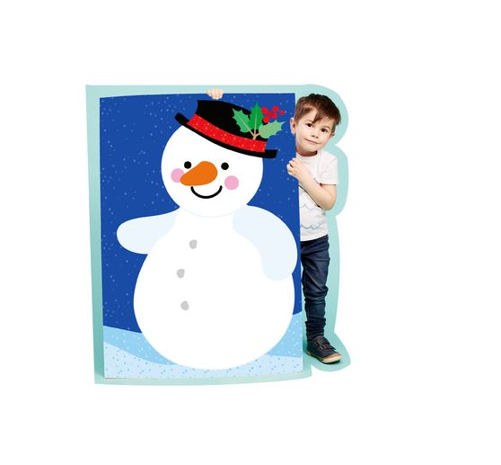 Boek "Das Adventskalender-Verbastelbuch für die Allerkleinsten. Schneiden und Kleben. Schneemann. Mit Schere"