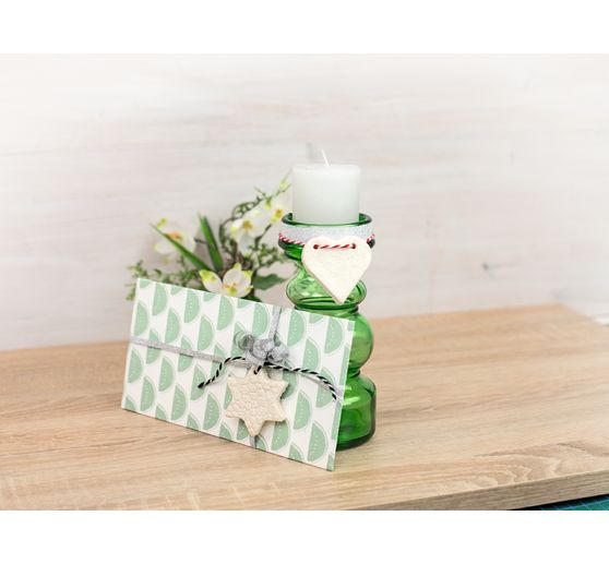 Creatieve set "Zoutdeeg hanger hart & ster"