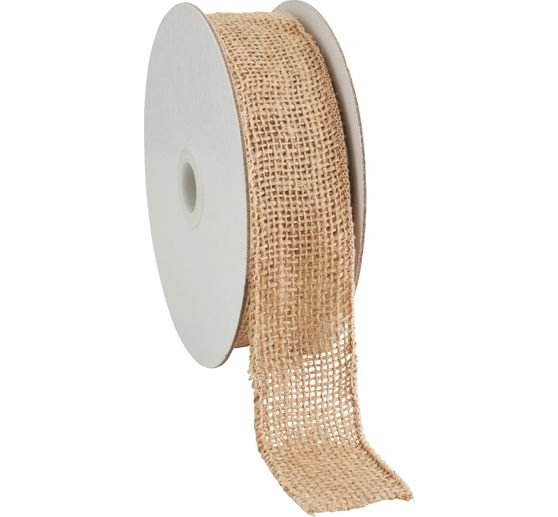 VBS Jute ribbon with wire edge