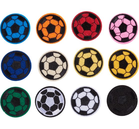 VBS Iron-on applications "Football", 120 pieces