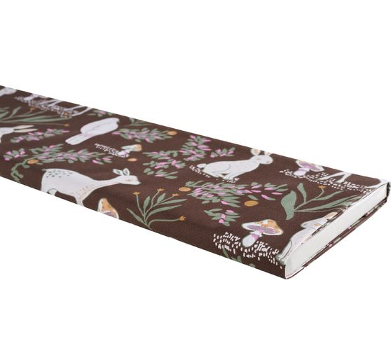 Tissu coton au mètre « Faons et champignons » 