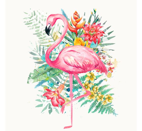 Serviette « Tropical Flamingo »