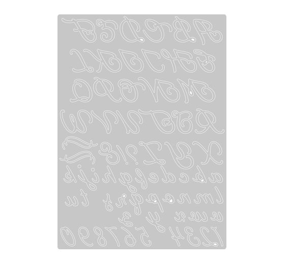Sizzix Thinlits Stanzschablone "Scripted Alphabet"