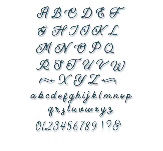 Sizzix Thinlits ponssjabloon "Scripted Alphabet"