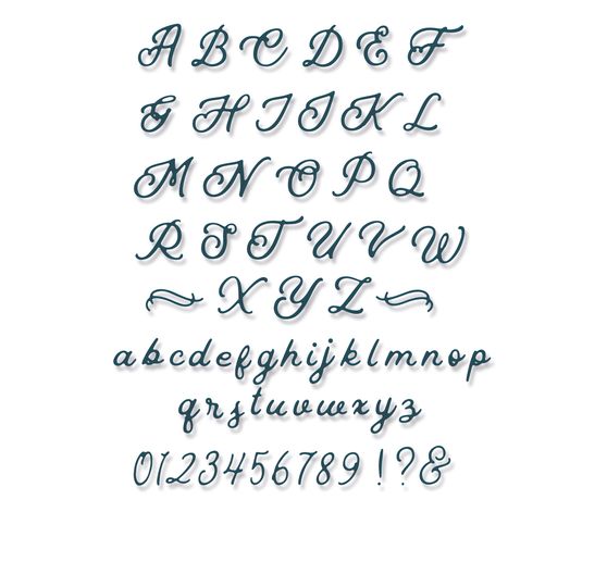 Sizzix Thinlits Stanzschablone "Scripted Alphabet"