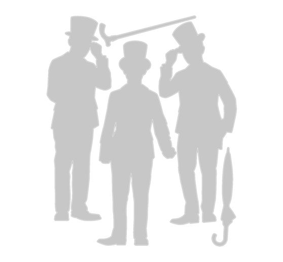 Gabarit d’estampe Sizzix Thinlits « Gentlemen by Tim Holtz »