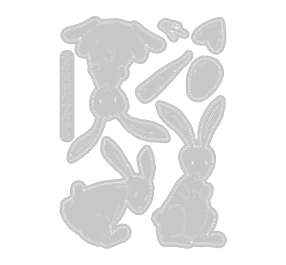 Sizzix Thinlits ponssjabloon "Bunny Stitch by Tim Holtz"