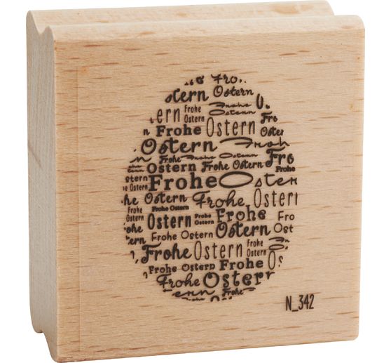 Houten stempel "Frohe Ostern"