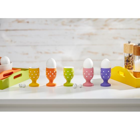 VBS Eierbecher, 6 Stück, Kiefernholz