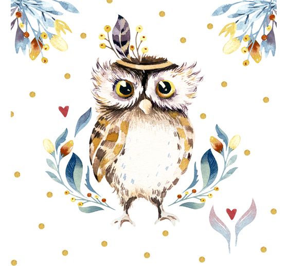 Servet "Flower Owl"