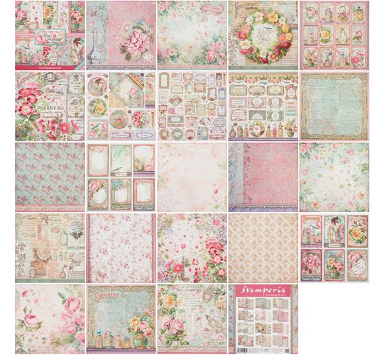 Scrapbook blok "Rose Parfum"