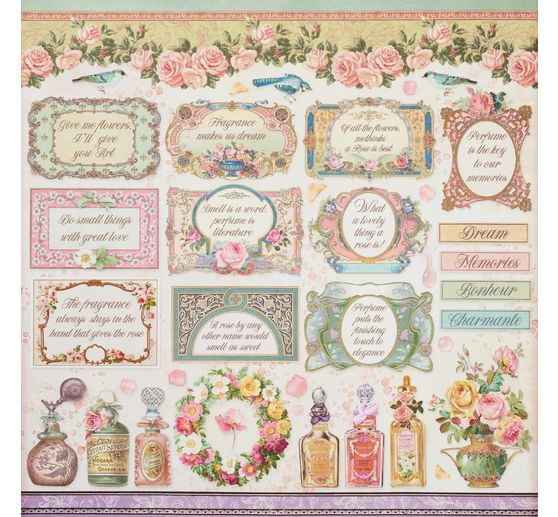 Scrapbook blok "Rose Parfum"
