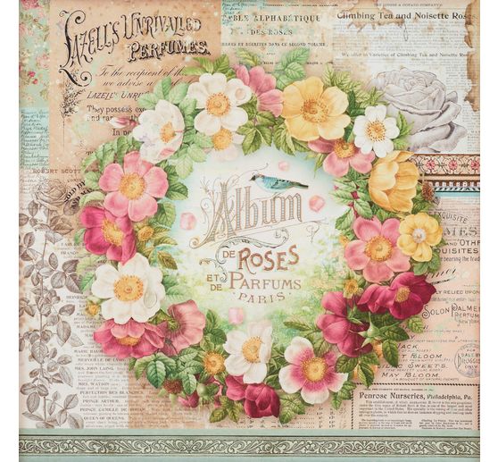 Scrapbook blok "Rose Parfum"