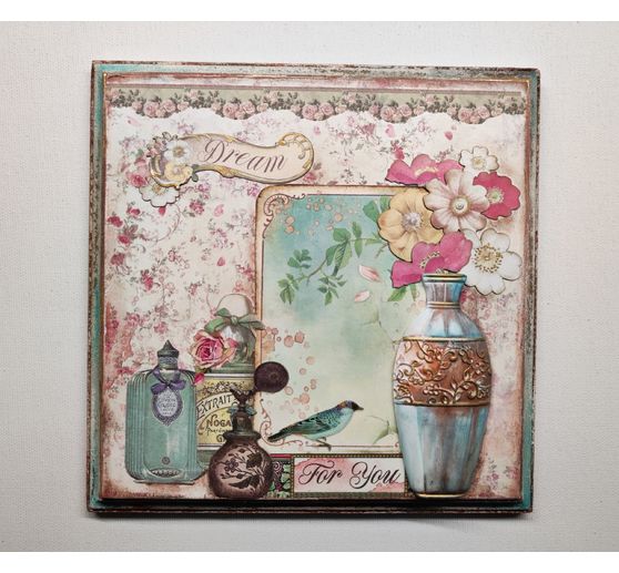 Scrapbook-Block "Rose Parfum Backgrounds"