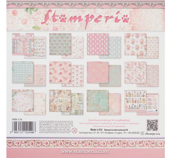 Scrapbook-Block "Rose Parfum Backgrounds"